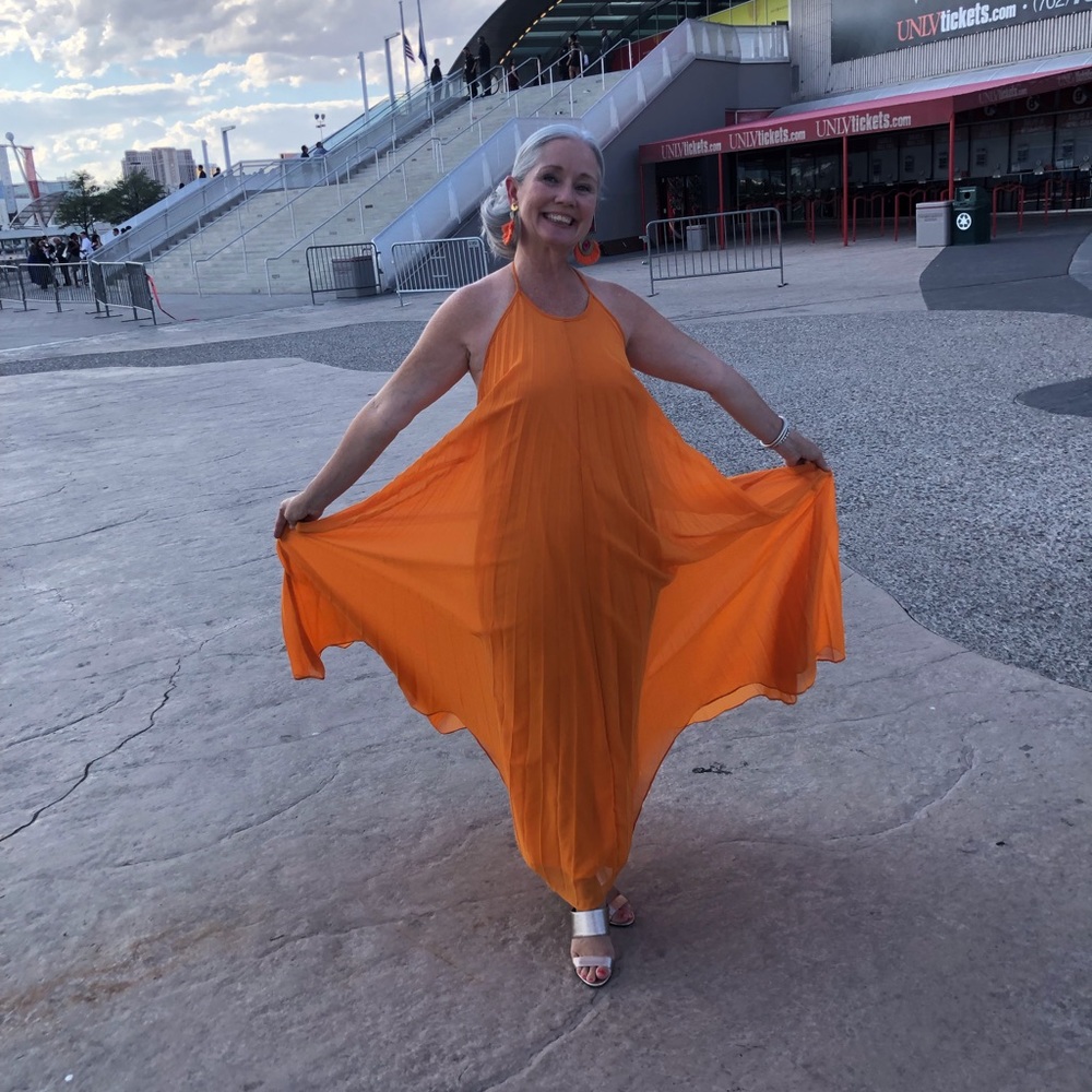 Pleated Halter Maxi Dress - Picture 6 of 6